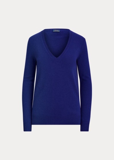 Women's Polo Ralph Lauren Washable Cashmere V-Neck Sweater | 906147HZQ